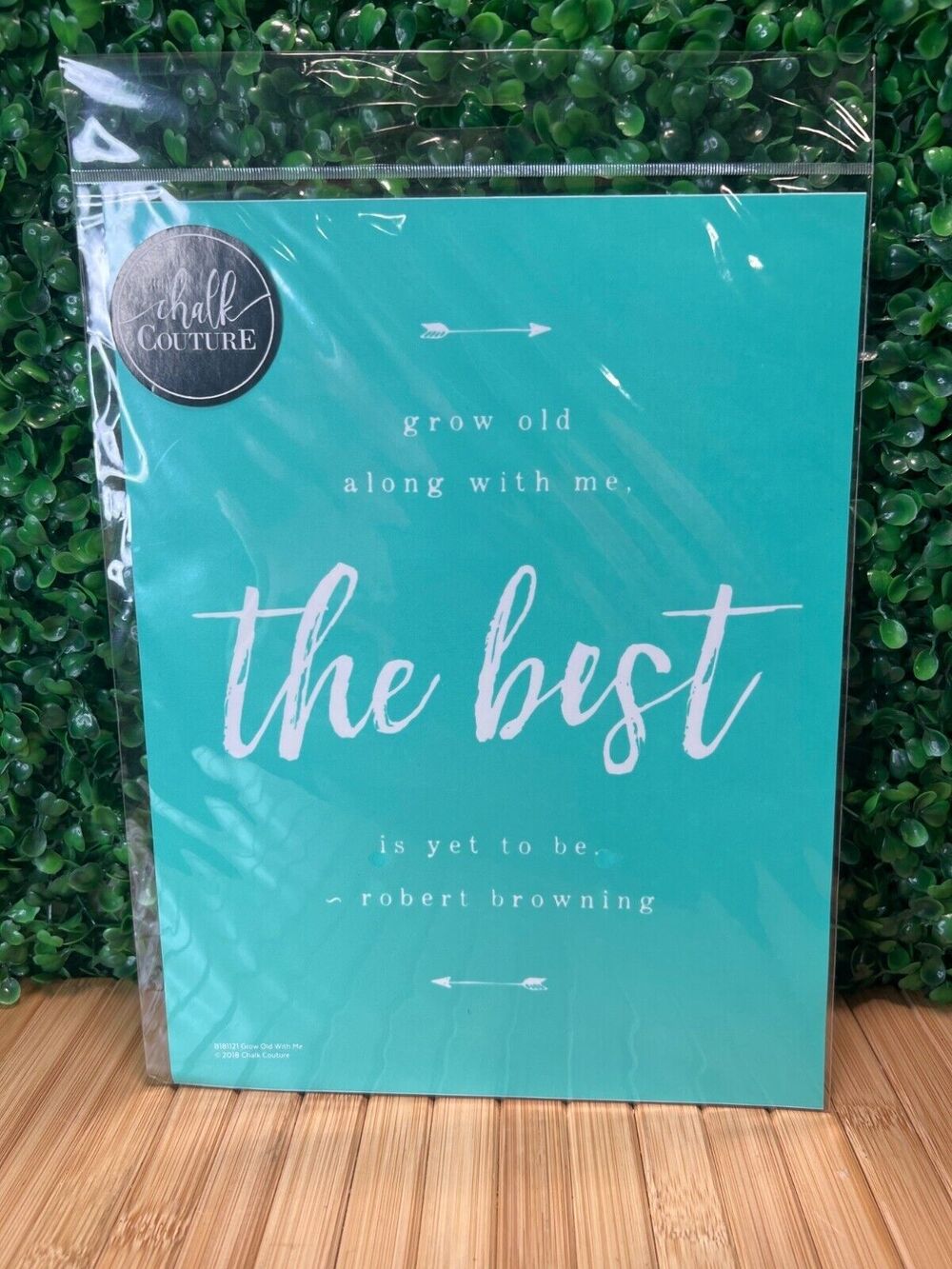 New Chalk Couture Grow Old With Me Transfer Crafting Gift The Best Retired
